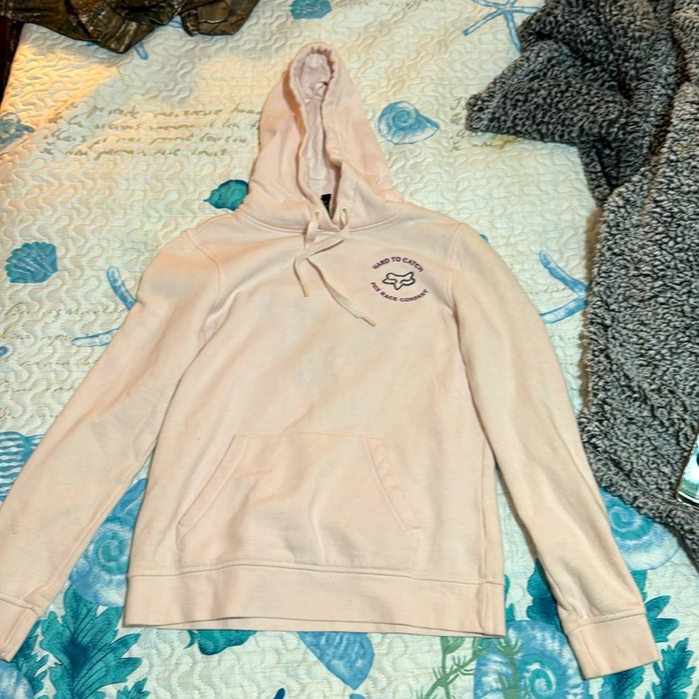 Fox racing s/m hard to catch pastel pink hoodie
